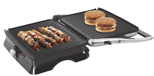 Wonderchef Sanjeev Kapoor Tandoor Family Size, Electric Griller, Toaster & Sandwich Maker| 3-in-1 Appliance| 1600 Watt|180 Degree Grilling| Adjustable Slope to Remove Excess Oil|Flexi Hinges for Multi Layered Sandwiches| Healthy Non-Stick Coating| Cool Touch Handle|Auto Shut Off| LED Indicator| 2 Year Warranty| Black & Silver - Image 2